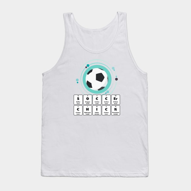 Soccer chick Tank Top by Fun with Science